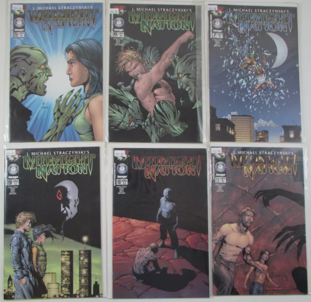 Midnight Nation Lot of 6 #5,6,7,9,10,11 Top Cow 2001 Comic Books 1st Print