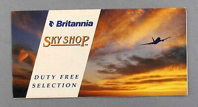 Britannia Airways Duty Free Selection 1989 Airline Brochure