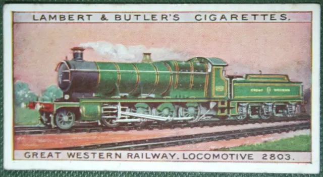 GREAT WESTERN RAILWAY Konsolidierungsklasse Lokomotive Vintage 1912 Karte ED03