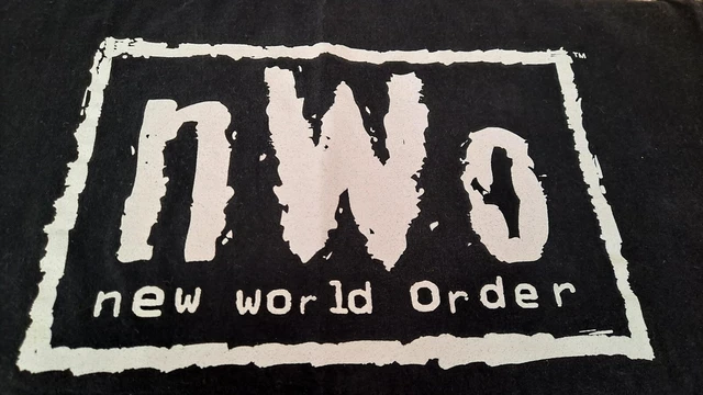 nWo New World Order Black & White T-shirt From 2002 WWE WWF era.