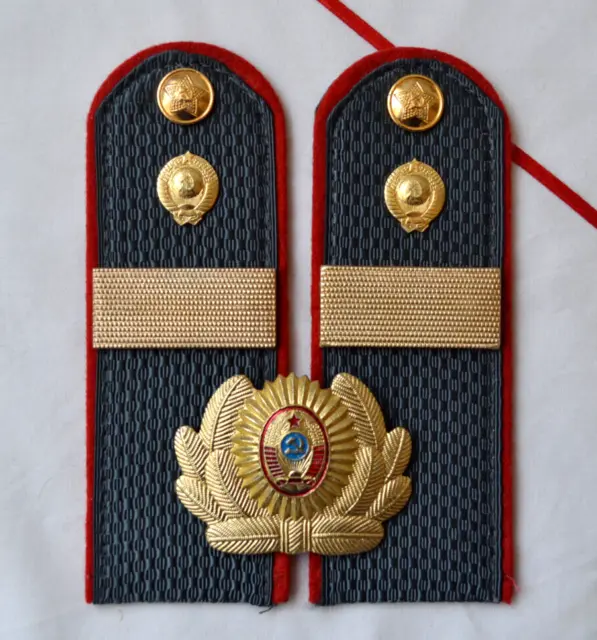 Soviet militia Shoulder boards Cockade USSR police hat badge uniform vintage lot