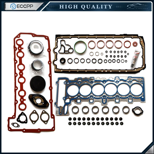thumbnail image 2 of ECCPP Full Gasket Set With Head Bolts – For Chevy Silverado 1500 2500 4.8L 5.3L 99-01, OE Spec Graphite 2 of 2
