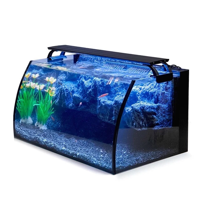 Hygger Horizon 8 Gallon led Glass Aquarium kit for starters with 7W power filter