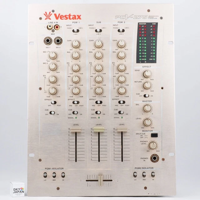Vestax PCV-275 DJ Mixer Contrôleur de mixage professionnel utilisé du Japon...
