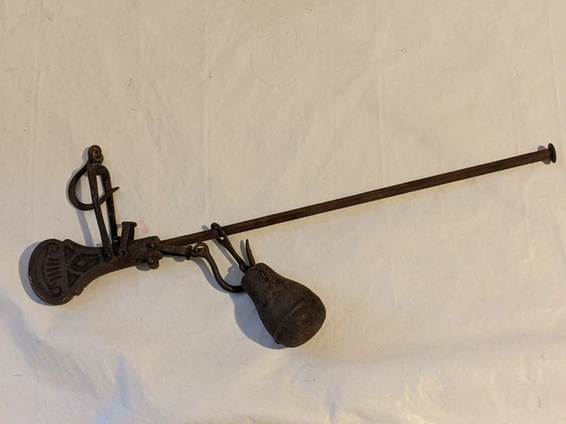 Vintage Antico Ghisa Appendino Balance Gancio Fattoria Mano Scala Strumento Con