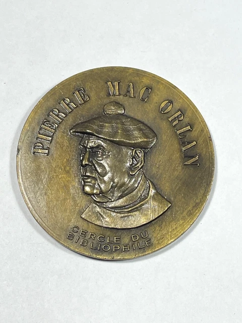Médaille Victor Hugo cercle du bibliophile uni face