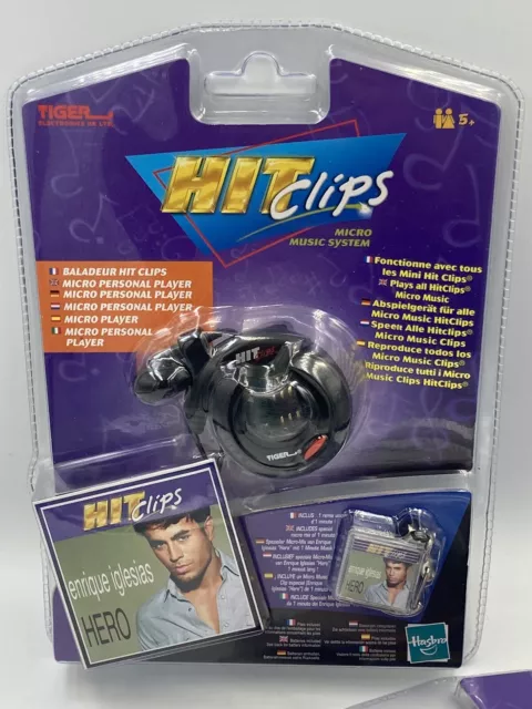 2000's Hit Clips Mini Music Player 3 Cartridges britney Spears, Nsync,  Backstreet Boys Tiger Electronics 