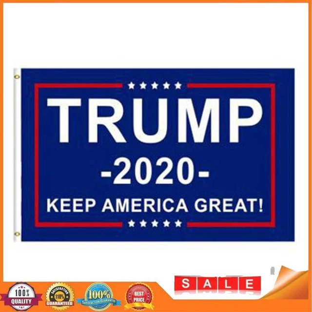Bandiera elezioni americane tessuto bifacciale 2020 campagna Trump bandiera presidenziale