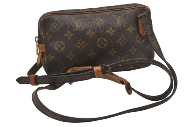 Auth Louis Vuitton Monogram Marly Bandouliere Shoulder Cross Bag M51828 LV 2938I