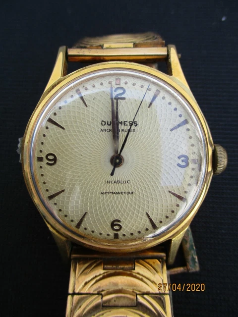 MONTRE DUCHESS ANCRE 16 rubis montre mecanique vintage watch gold