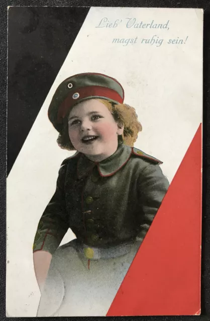 sehr alte Gruß-Pk von 1916 „Lieb‘ Vaterland, magst ruhig sein ! „