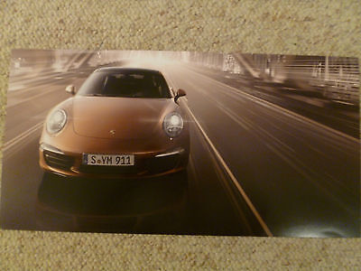 Carrera Nuovo Porsche 911 Carrera 4S Cabriolet Showroom Pubblicità Stampa Immagine Raro 