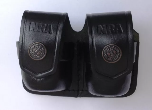 Leather Double Speed Loader Case - (# 038NRA )