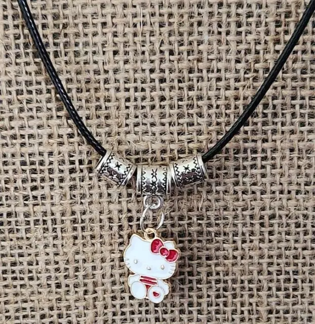 lylas necklace choker ~ hello kitty cat love heart organza bag ~ post included