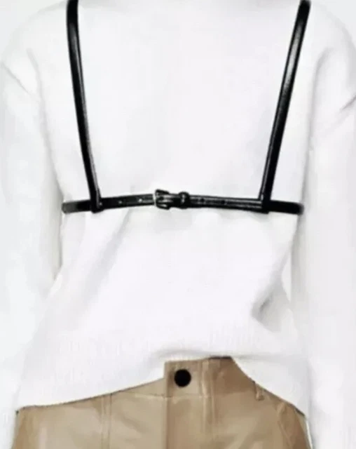 ZARA LIMITED EDITION Leather Harness Belt... Size 32 /85 £40.00