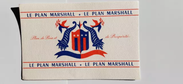 Buvard vintage LE PLAN MARSHALL