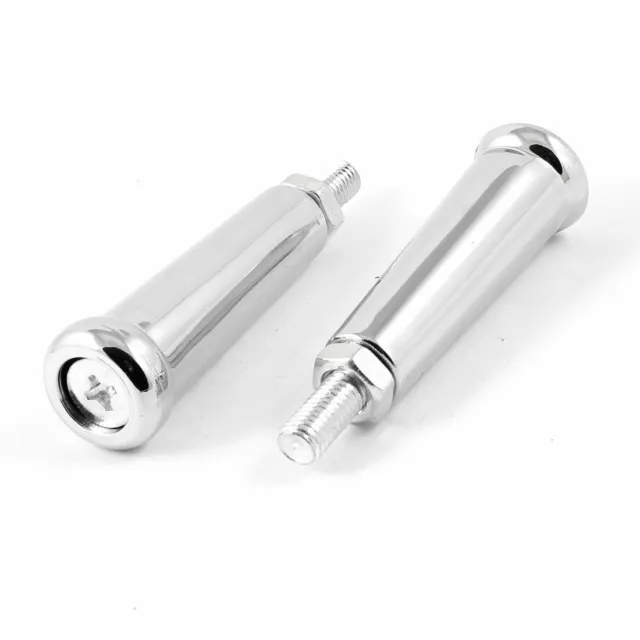 2 pcs 10mm couleur argenté fil métal poignée rotative pour Fraiseuse