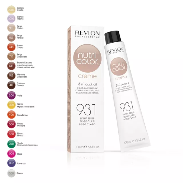 NUTRI COLOR creme Revlon Per capelli subito colorati NUTRICOLOR 100ml