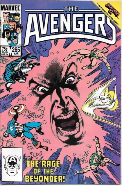 The Avengers Comic Book #265 Marvel Comics 1986 VERY HIGH GRADE NEW UNREAD