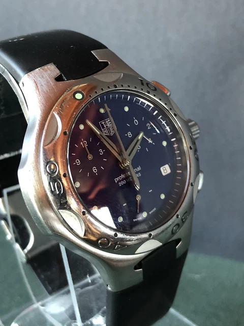 TAG Heuer Kirium Ti5 Chronograph Titanium Carbon Textured... for £462 for sale from a Trusted Seller on
