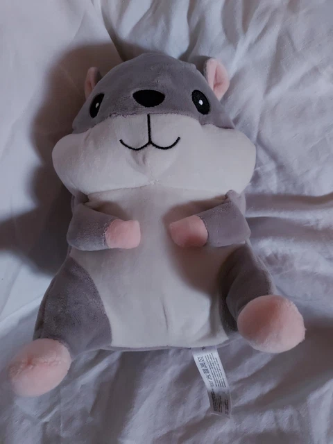 DOUDOU PELUCHE ZEEMAN SOURIS/HAMSTER GRISE BLANC ROSE tbé