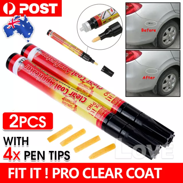 Fix It Pro 2 X Scratch Car Coat Paint Repair Pen Aluminum Painting Clear Remover