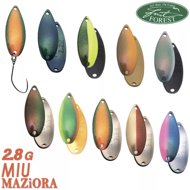 Forest MIU MAZIORA 2.8 g 28 mm Area Trout Spoon Assorted Colors