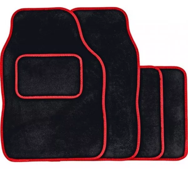 Citroen C1 (01+) Black & Red Trim Car Floor Mats