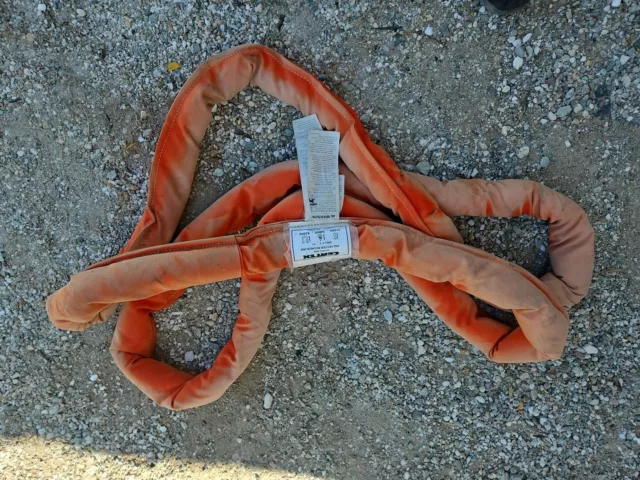 Endless Polyester Round Lifting Sling - 8' | Orange | Type 9