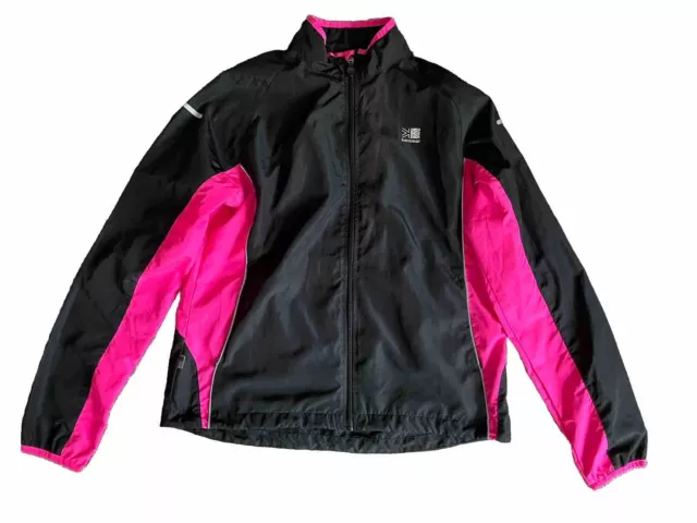 Karrimor Ladies Running Jacket size 14 Black & Pink