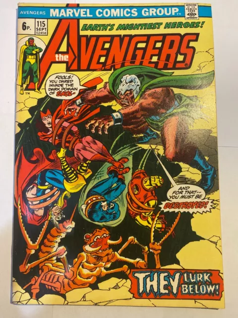 THE AVENGERS #115 Marvel 1973  UK Price High Grade VF/NM