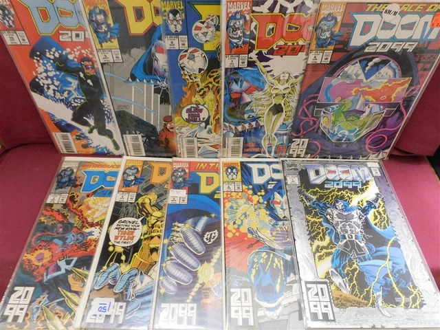 Doom 2099 1 2 3 4 5 6 7 8 9 10 Marvel Comic Run Warren Ellis Moore 1992 Vf/Nm