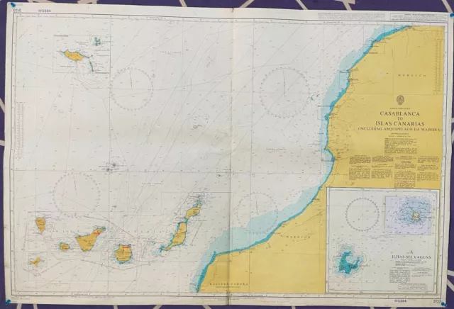 Admiralty 3133 AFRICA WEST COAST CASABLANCA TO ISLAS CANARIAS Map Chart Maritime