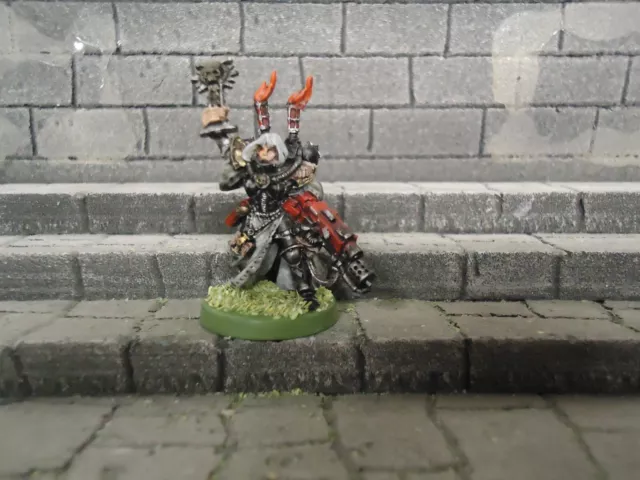 sisters of battle cannoness with icon and combi bolter warhammer 40k metal