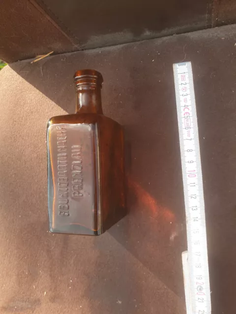 Flasche Antik F. Buntebarth Nachf. Prenzlau gegründet 1840 Patentamtl. Gesch. Sp