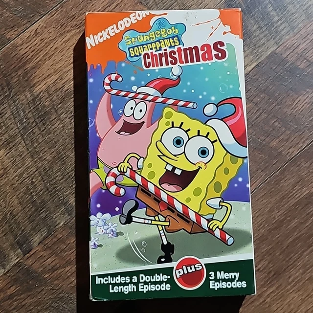 SPONGEBOB SQUAREPANTS CHRISTMAS VHS Tape 2003 Nickelodeon 3 Episodes ...