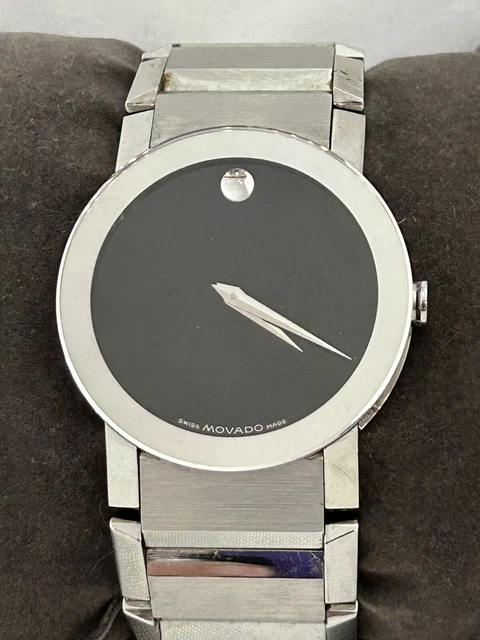 Faccia a specchio da uomo Movado Museum 84-G1-2896 Ottime condizioni - SENZA SCATOLA