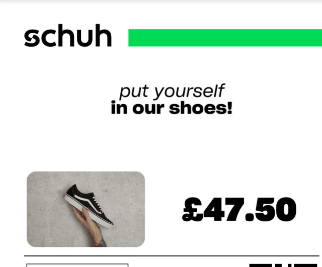 GIFT CARD - Schuh - Value £47.50