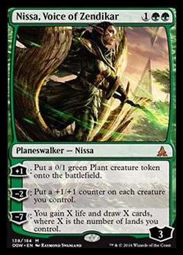 Nissa Voice of Zendikar 1x FOIL OGW MTG Oath of the Gatewatch Mythic MINT green Nissa Voice of Zendikar 1x FOIL OGW MTG Oath of the Gatewatch Mythic MINT green