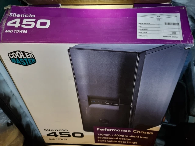 COOLER MASTER CASE SILENCIO S600 STEEL - CABINET - MID-TOWER - MICRO