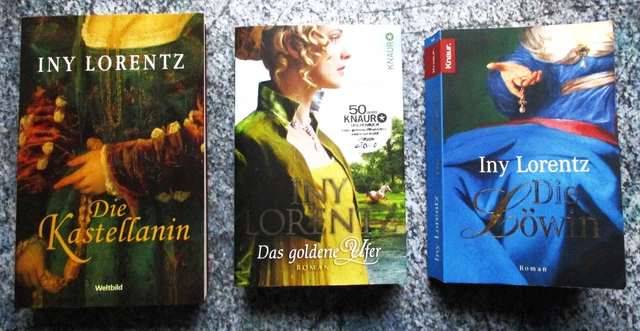 3 X INY Lorentz Die Kastellanin + Das goldene Ufer + Die Löwin 3 x TB