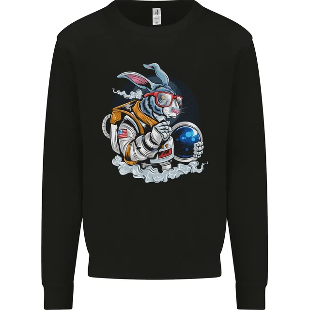 Felpa maglione bambini Space Bunny Funny Astronaut Space Rabbit