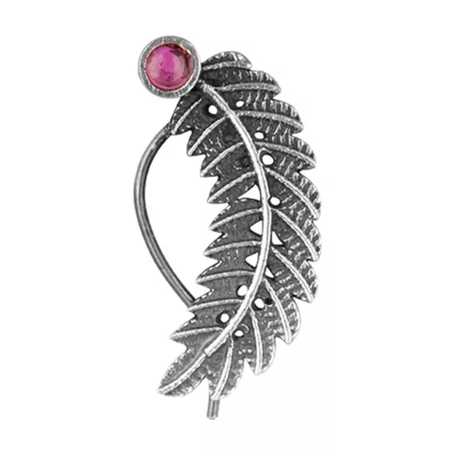 925 Sterlingsilber Oxidiert Feder Touch Schöne Nase Nadel Für Damen