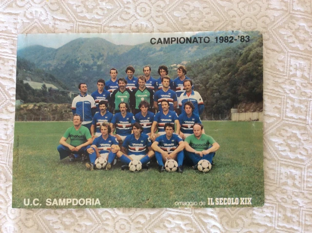 1975-76 COMO Serie A poster mai spillato Gino Pallotti Guerin