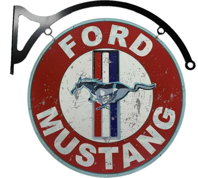 MASSIVE Ford Mustang Pony Metal Bar Wall Sign Man Cave Shed Garage Workshop