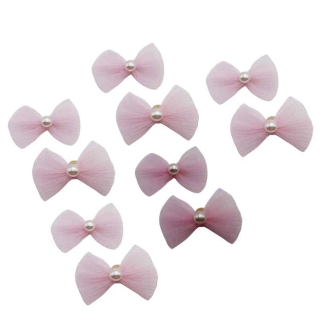 10pcs Pet Headwear Creative Cozy to Wear Pink Bowknot Pet Band Portable