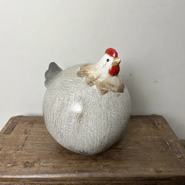 Rustic Chicken Ornament - Farmhouse Cockerel / Hen Ornament - Country Kitchen