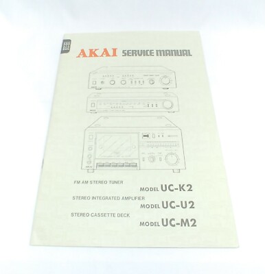 ORIGINALI service manual AKAI at-k33l/j am-u33/j 