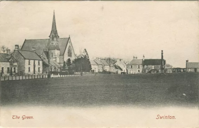 THE GREEN, SWINTON, DUNS - Berwickshire Postcard