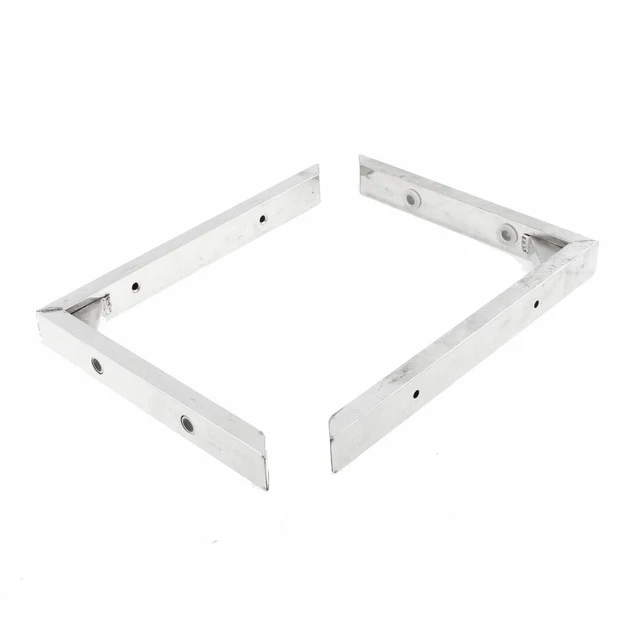 Stainless Steel Corner Brace Joint Right Angle Bracket Silver Tone 25x20cm 2Pcs 3